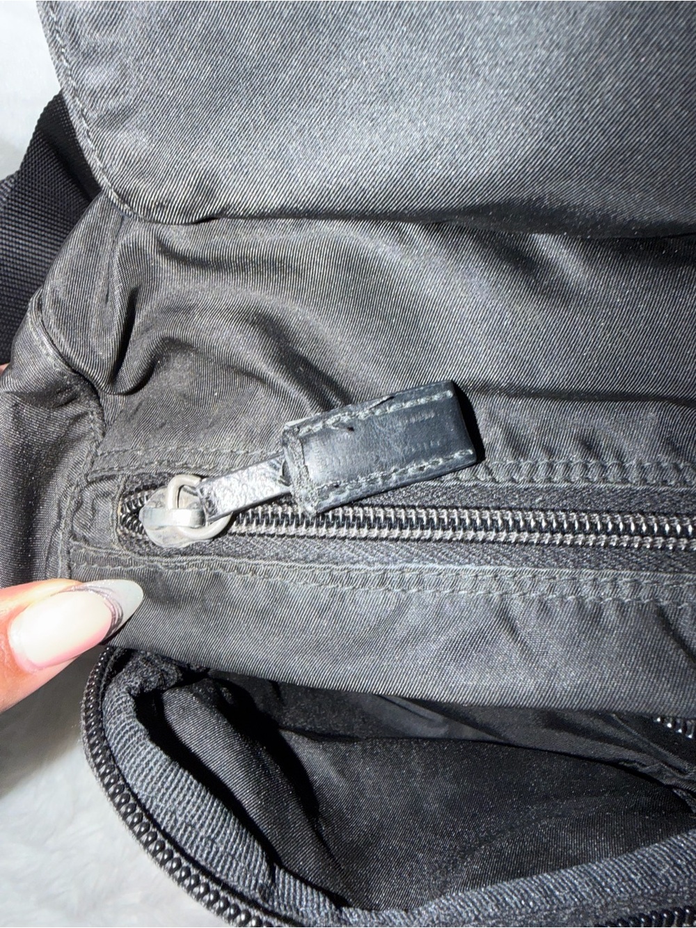 Prada Vintage Black Tessuto Nylon Messenger Bag- GOOD CONDITION - Picture 13 of 16